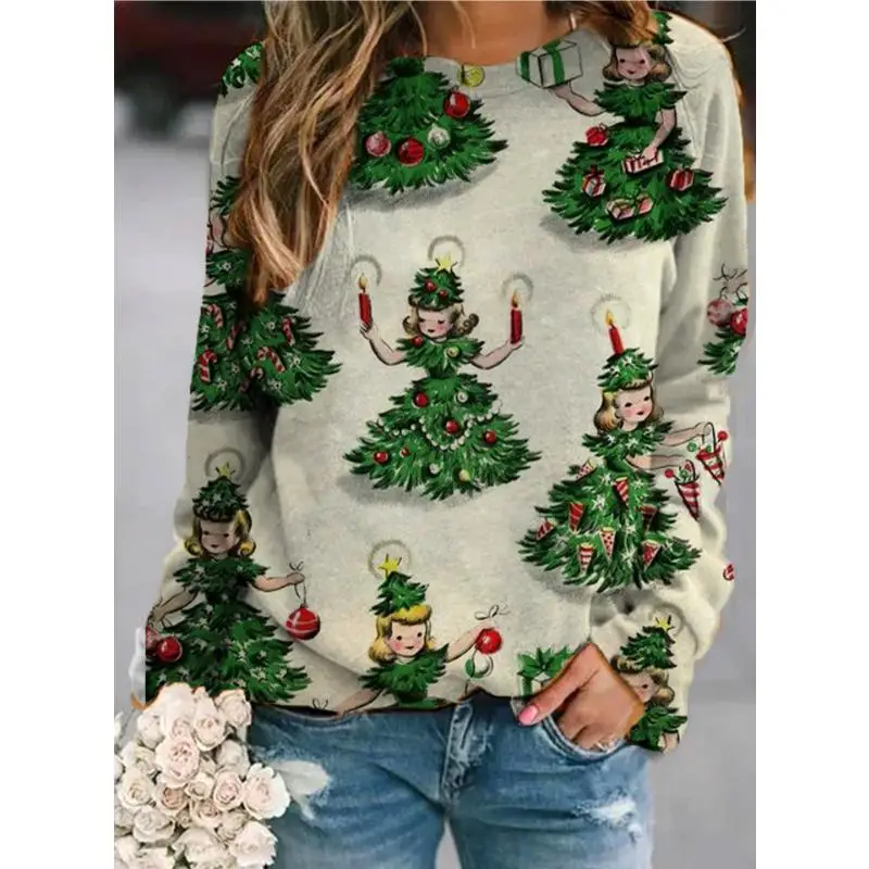 Sweat-shirt à capuche à manches longues pour femmes, imprimé Floral de vache en 3D, Raglan, décontracté, Y2k, pulls Harajuku, vêtements féminins, nouvelle collection