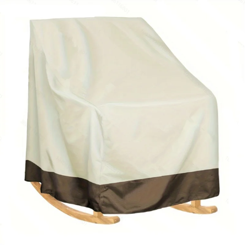 

Чехол на одно кресло-качалка для улицы, 210D Оксфорд, посеребренный чехол для мебели, солнцезащитный козырек