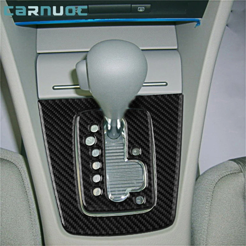 

For Audi A4 S4 2005 2006 2007 2008 Carbon Fiber Automatic Gear Panel Stickers Car Interior Decorative Accessories