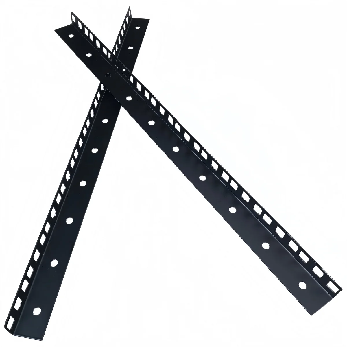 10U Cabinet Column Kit 19inch Standard Rack Rails Includes 32 Sets of M6 Card-Type Nut Screws DIY Server/Audio Amplifier Rack