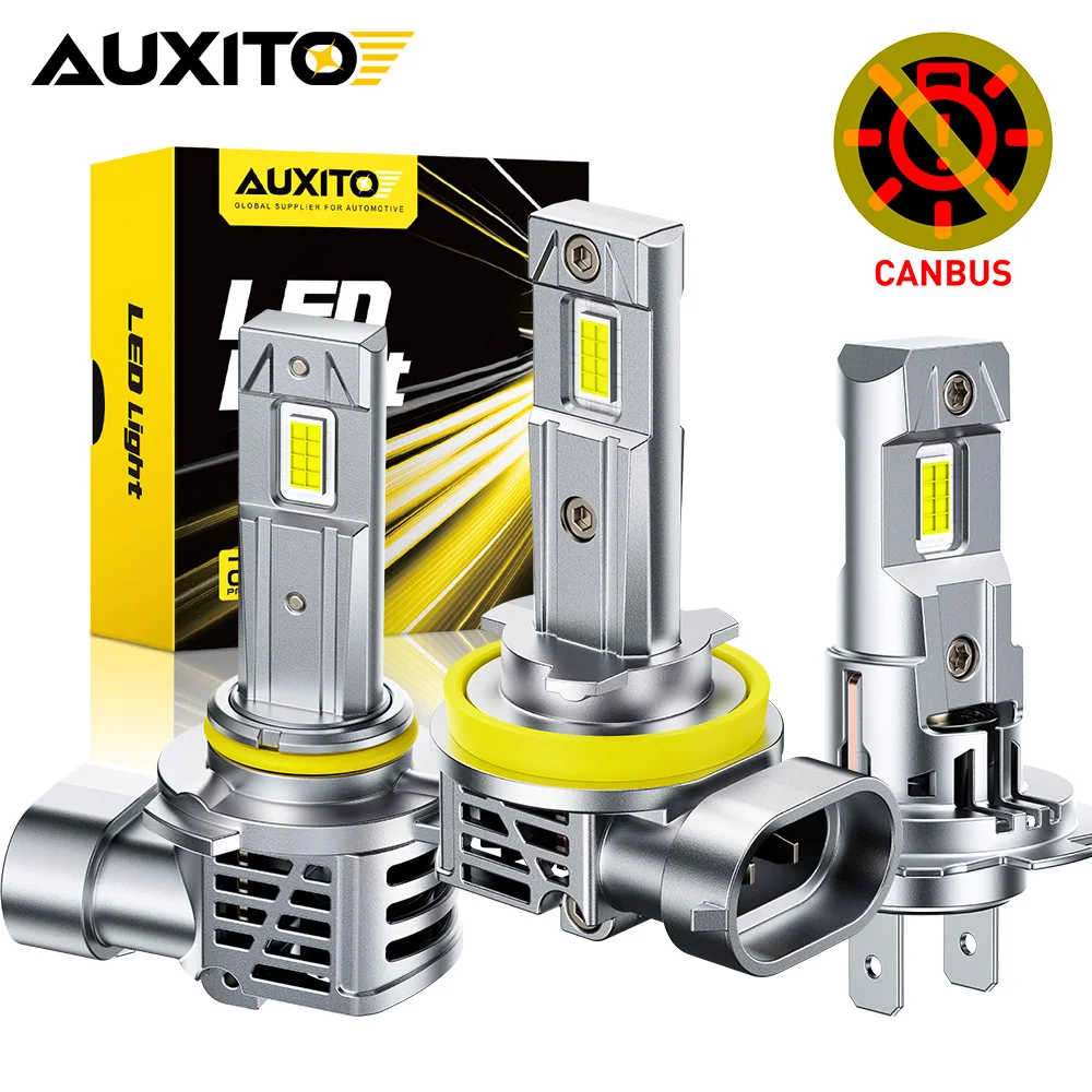 AUXITO 2 шт. H7 H11 Led Canbus H8 HB3 9005 HB4 9006 Светодиодные фары Mini Max Lumen 30000LM 70W Автомобильные автомобильные лампы 6500K Белый