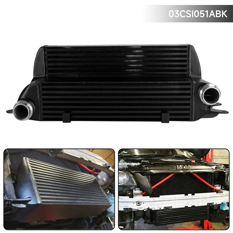 Tuning Performance Intercooler Fits For BMW 525d 530d 535d E60/E61 04-10 635d E63/E64 06-10 Black / Silver