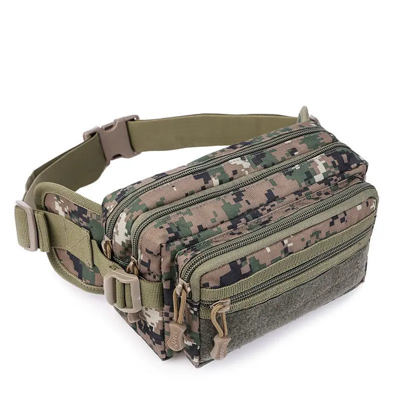 Outdoor Sports Large Capacity Waist Bag Men's Multi-Functional Waterproof Multi-Layer Practical Wear-Resistant Business Checkout