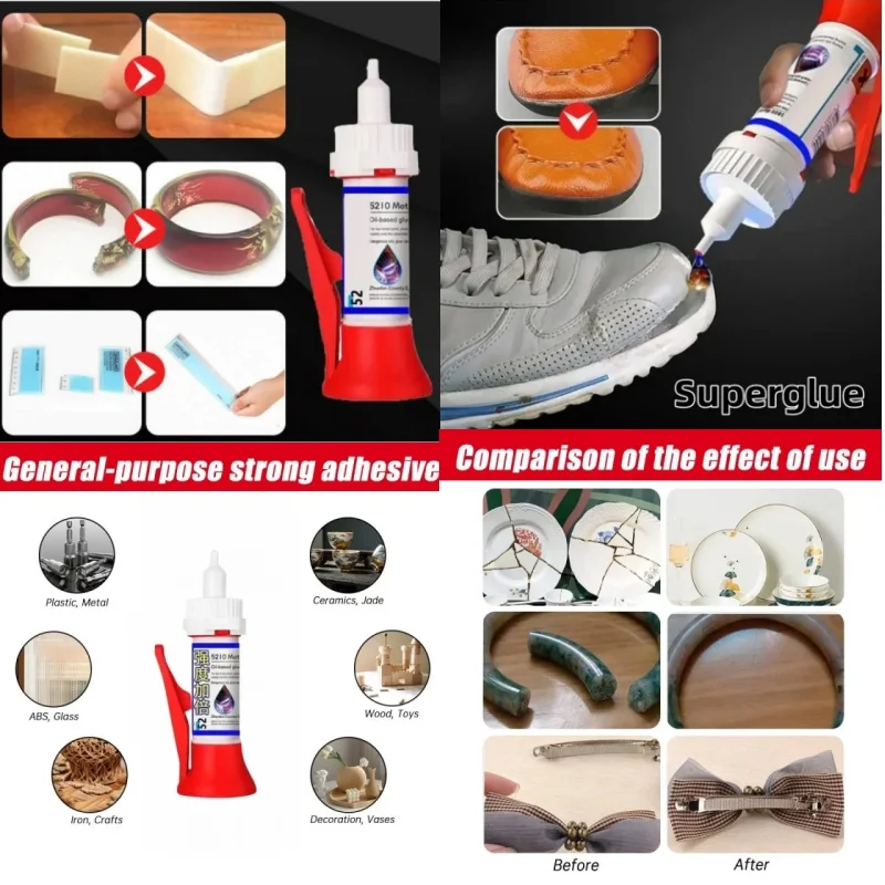 

Glue Powerful Welding Agent Universal Transparent Shoe Repair Metal Ceramic Plastic Glass Oily Welding Quick-drying Glue