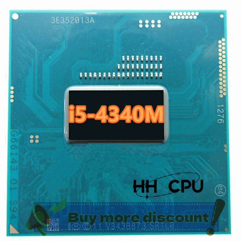 I5-4340M I5 4340M SR1L0 2.90 UP TO 3.60 Ghz Dual Core 3M 37W PGA946 CPU processor