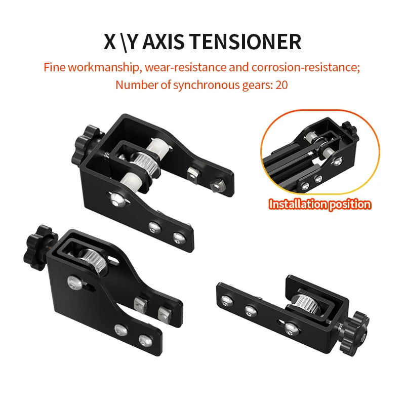 2020 X Axis V-Slot Profile 2040 Y Axis Synchronous Belt Stretch Belt Tensioner 3D Printer Parts For Ender 3 CR-10S DIY Printer