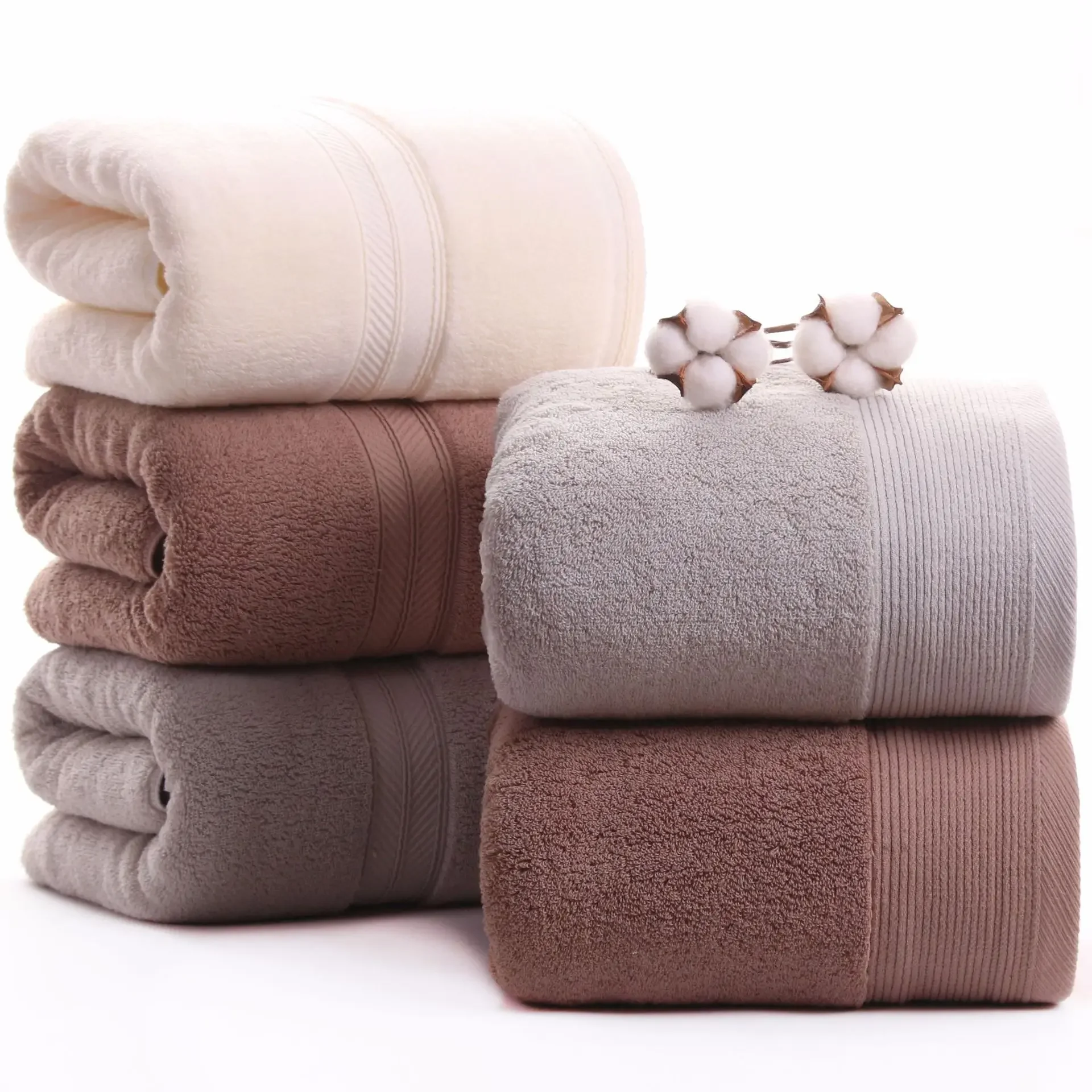 Pure Cotton 500G Thick Absorbent Bath Towel Broken Jacquard Adult Household Daily Necessities Gift Bath Towel