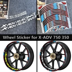 Reflective Motorcycle Wheel Sticker Hub Inner Decals Rim Stripe Tape for HONDA X-ADV750 X ADV750 xadv 750 Motorcycle Accessories