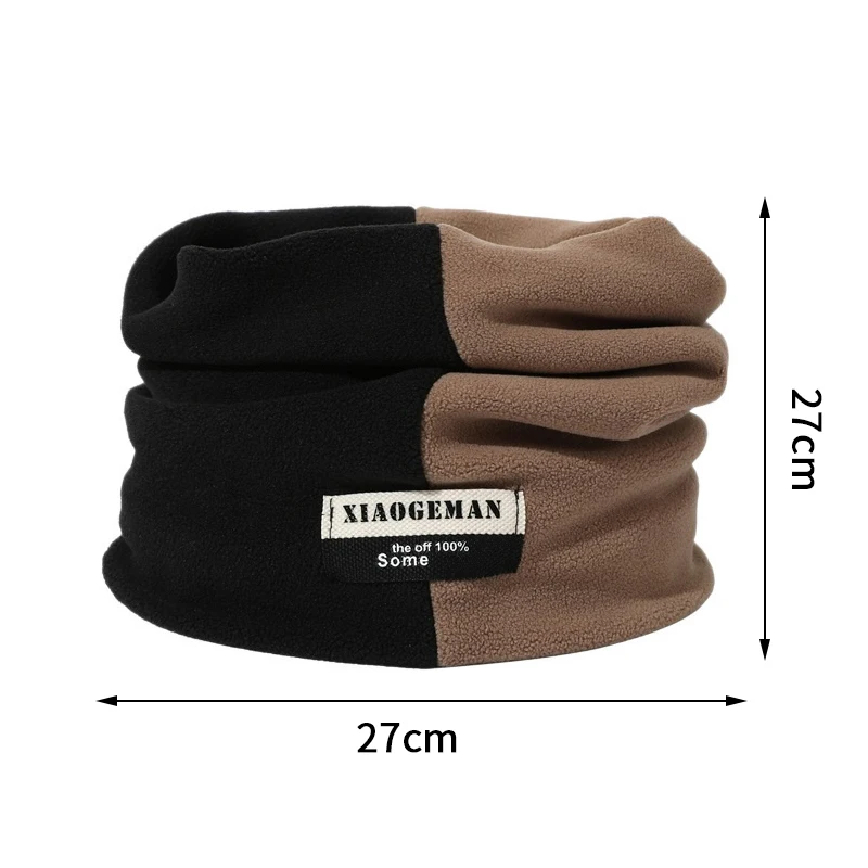 وشاح دافئ جديد متطابق الألوان للنساء في الخريف والشتاء، غطاء رقبة قناع وجه قطيفة وسميكة، مقاوم للرياح #6