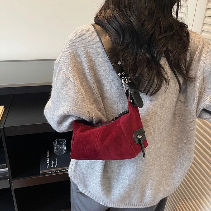 

Women's Vintage Diaper Bag Elegant Crossbody Handbag Luxury Minimalist Tote Designer Leather Textured Original Retro Bag