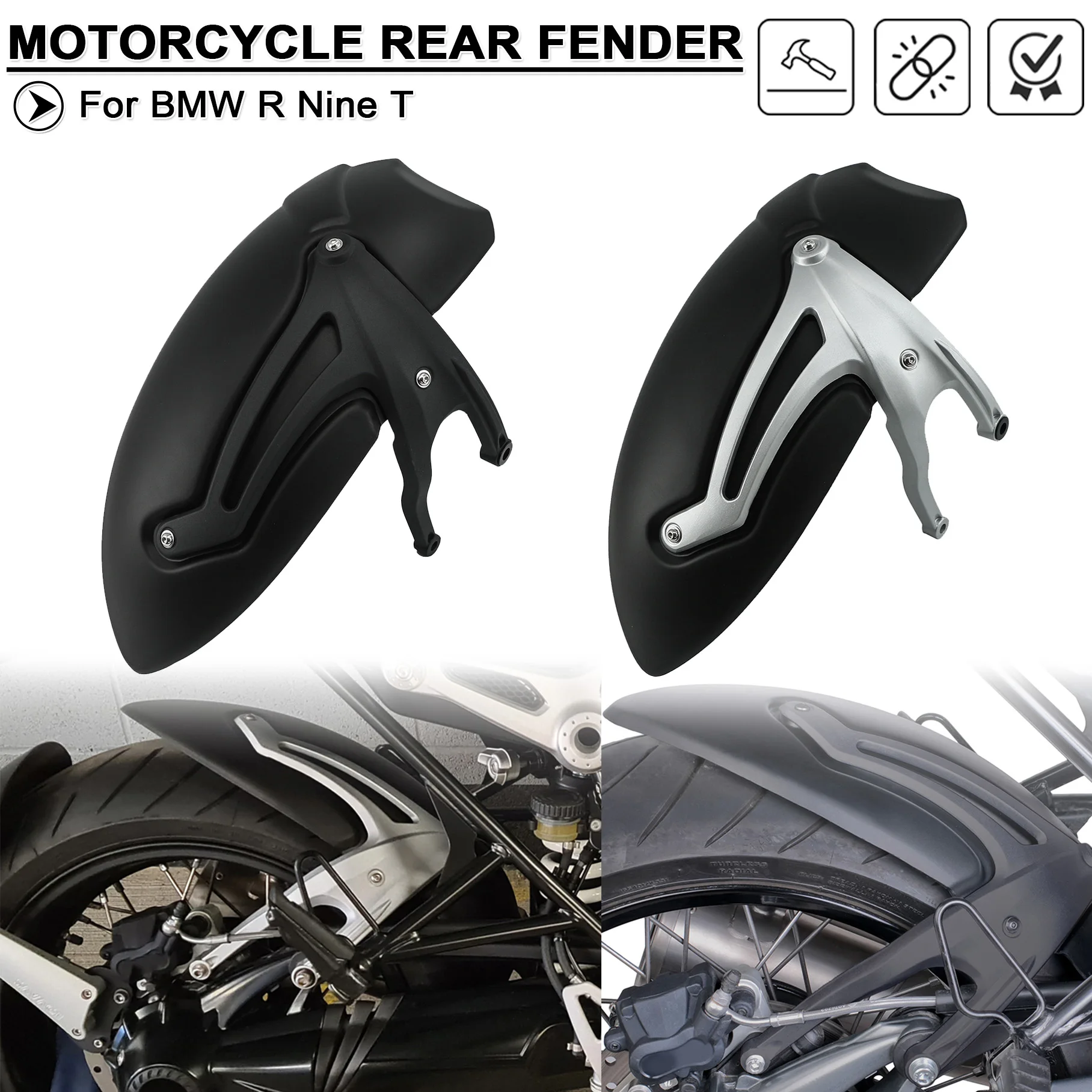 

Задний брызговик мотоцикла для BMW R Nine T R9T Pure Racer Urban R 9T Urban 2014-2021 2022, брызговик на крыло, защита шин