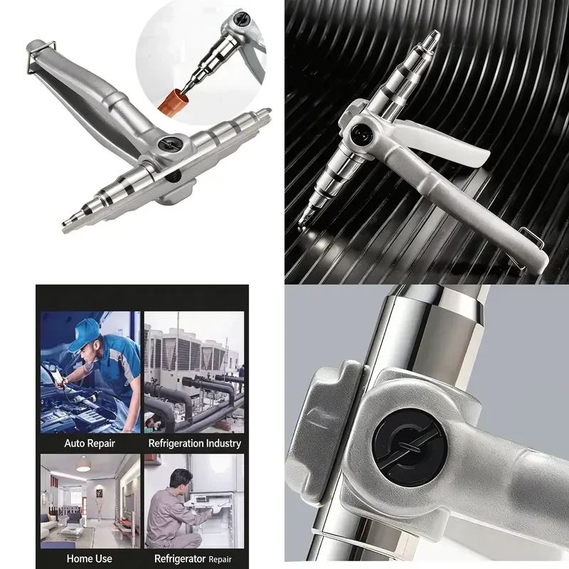 For Copper Tube Expander HVAC Tool Hand Grip Flaring Reamer Air Conditioner Refrigerator Maintenance