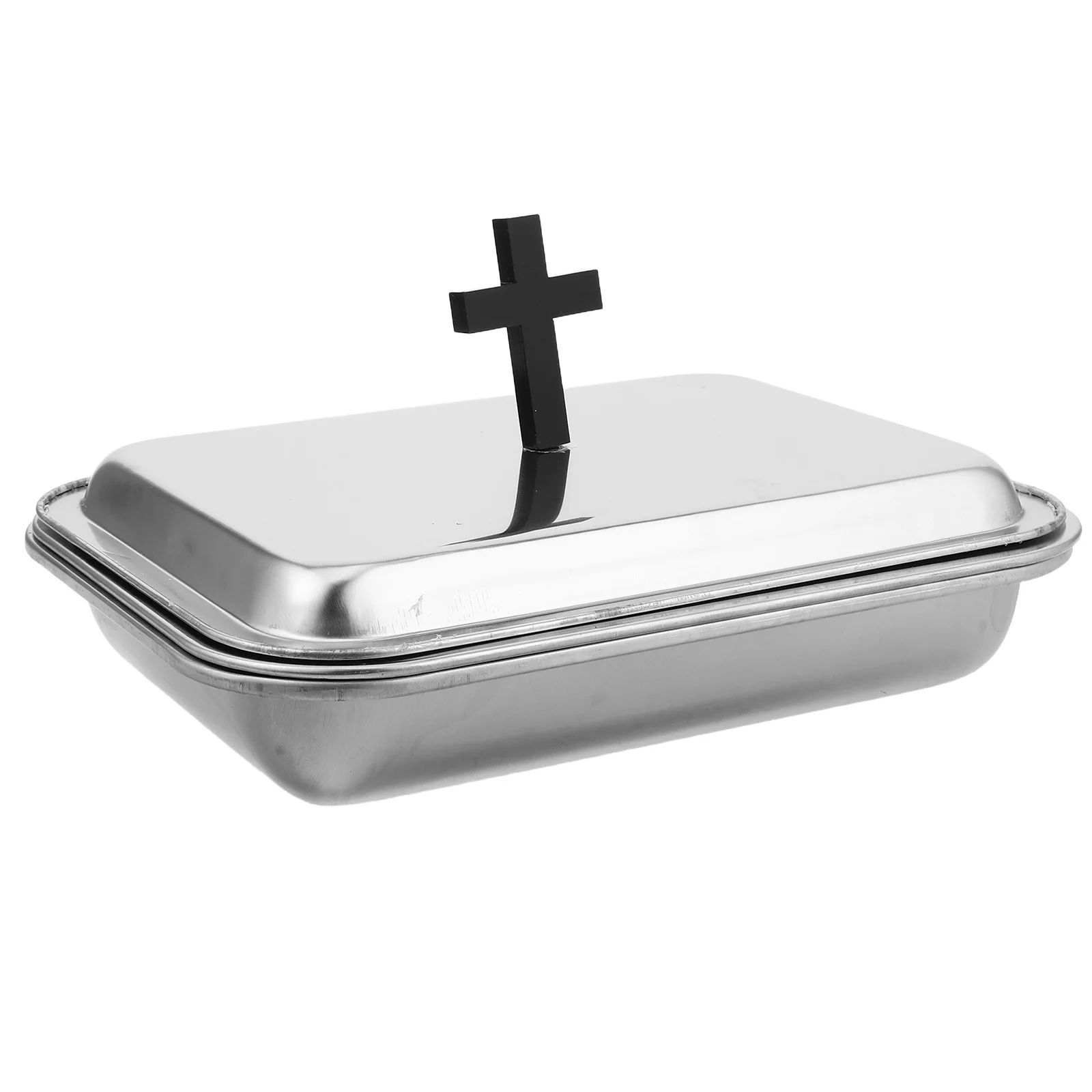 

1Set Communion Tray Stainless Steel Elegant Cup Holder Plate Church Supplies Religious Ceremonies Family Events