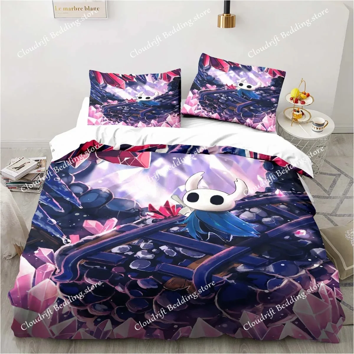 

Cartoon Bedding Set Hollow Knight Game 3d Duvet Cover Set Comforter Bed Linen For Boy Decor Bedclothes 200x200