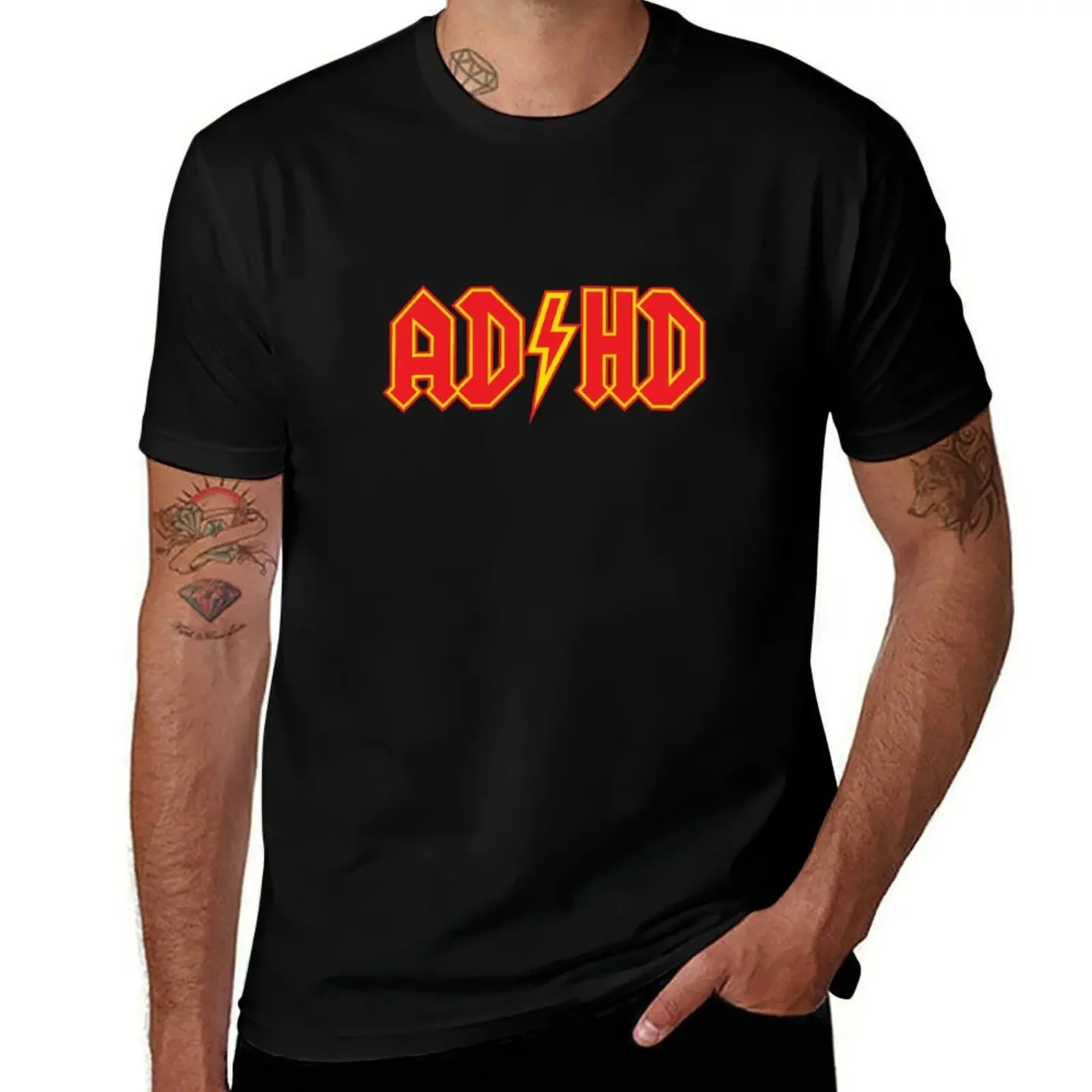 

ADHD T-Shirt quick drying shirts graphic tees sweat Short sleeve tee outfits for men