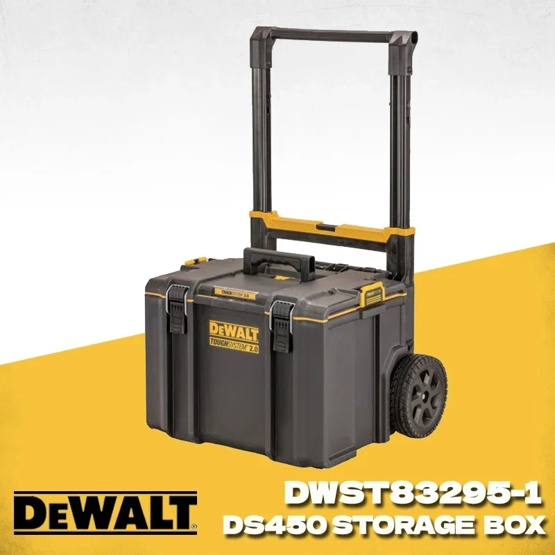 DEWALT DS450 Tool Kit With Handle And Wheel Hardness Tough System Tools Case Mobile Storage Tool Box DWST83295-1