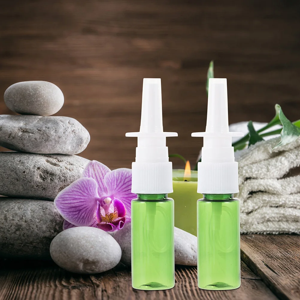 

20pcs Portable Empty Plastic Sub Bottles for Perfume Nasal Spray Leakproof Travel Cosmetics Storage Fine Mist