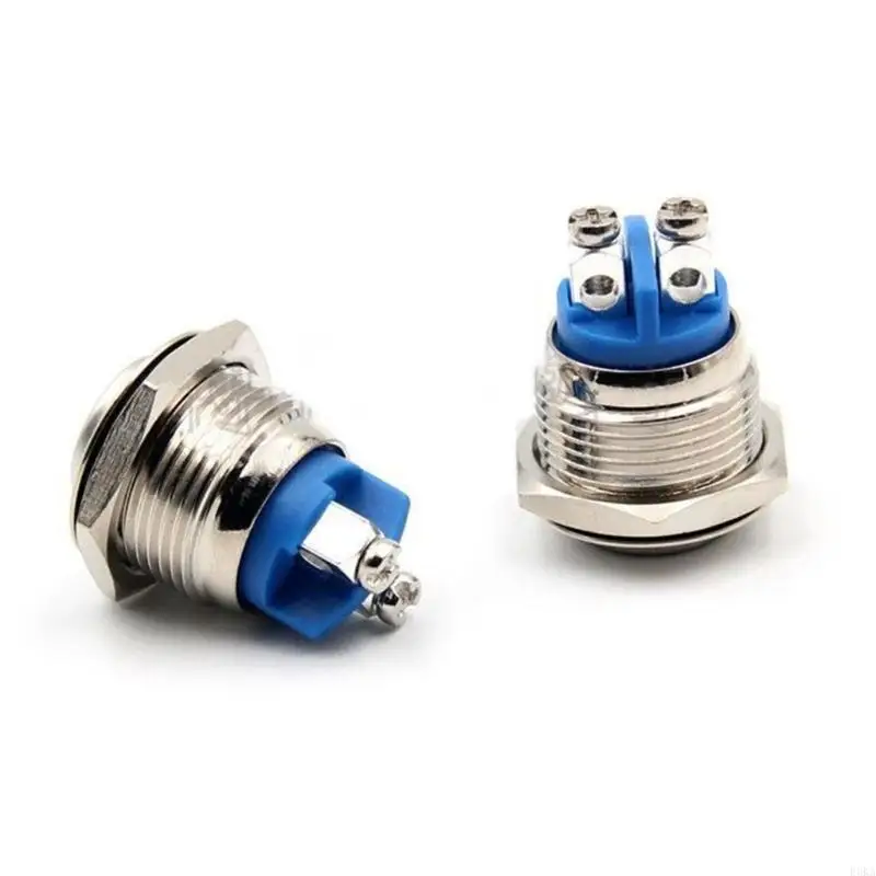   8Pcs Car Engine Doorbell Power Switches 16mm Car Waterproof Momentary Push Button Horn Switches Easy to Install