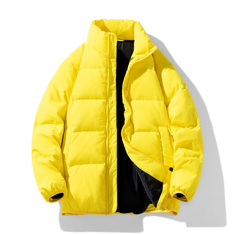 Duck Velvet Thick New Causal Stand Collar Fashion Loose Outdoor Jacket Autumn Winter Male Warm Clothes Windproof Waterproof Coat