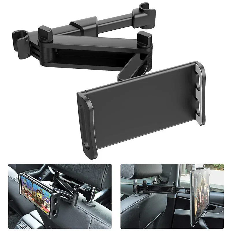 Car Back Seat Headrest Mount Holder For iPad Air 4-11 Inch 360 Rotation Tablet PC Auto Car Phone Holder Stand Worldmuma