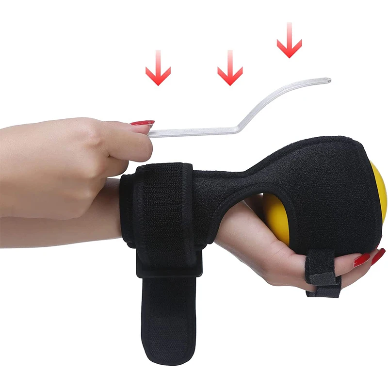 Anti-Spasticity Ball Splint Finger Posture Corrector for Stroke Hand Functional Split-fingered Hand Wrist Support Rehabilitation