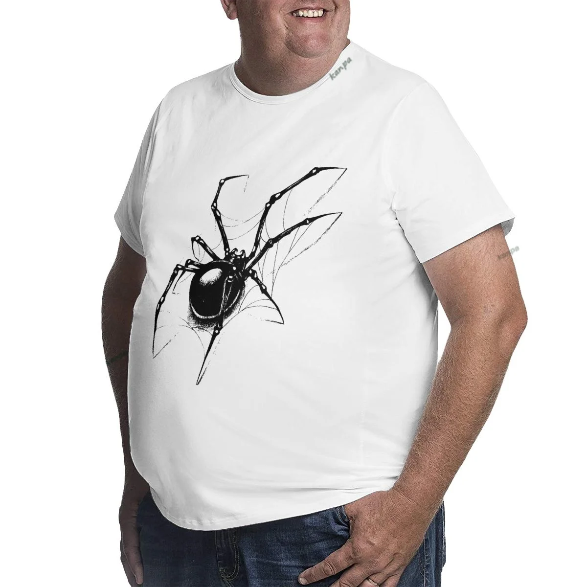 white t shirt 6xl Hyper realistic Spider T-shirt cute tops oversized aesthetic clothes t shirts for men graphic 5xl