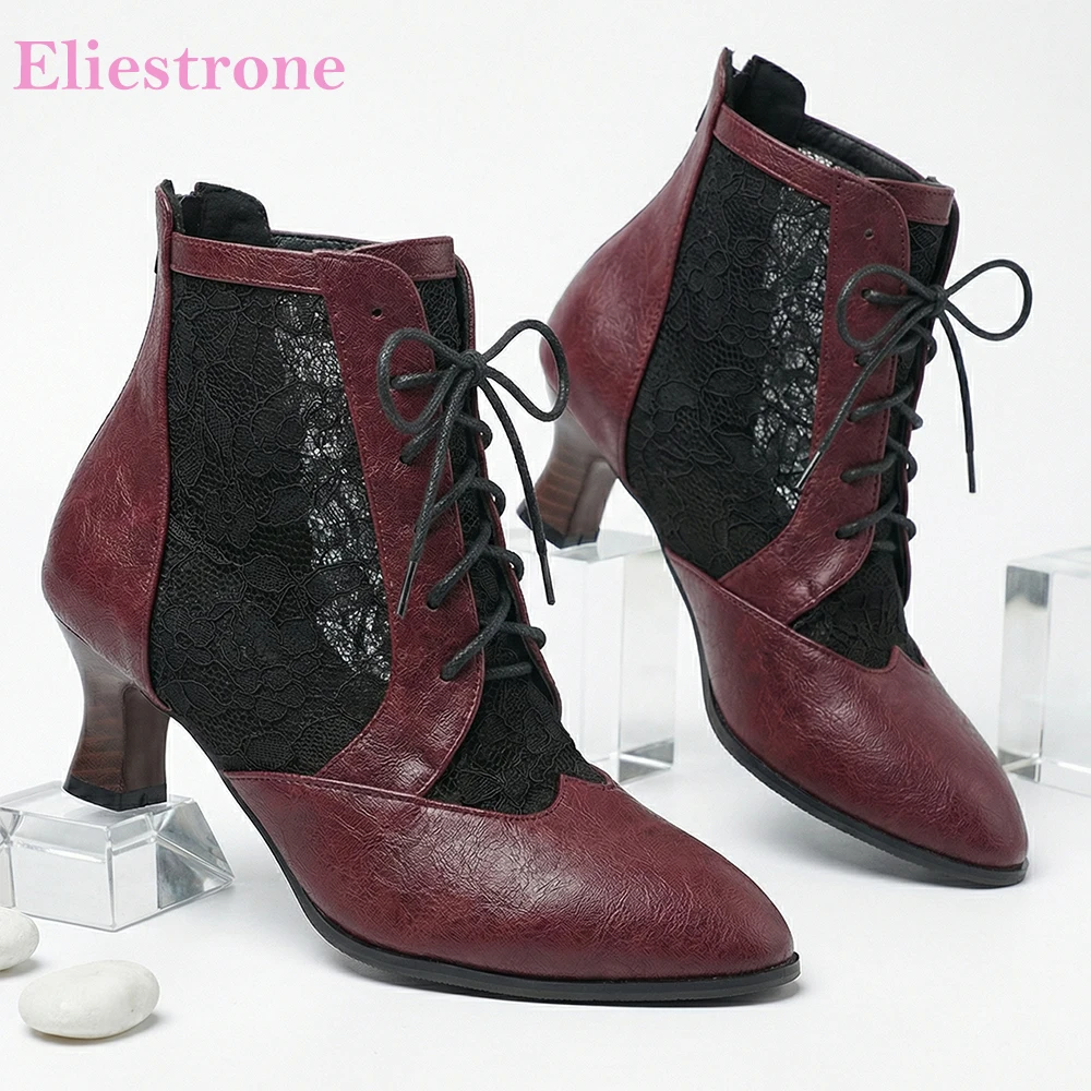 

2026 Spring Classic Women Ankle Boots 6cm Kitten High Heels Lady Oversize Shoes Small Plus Size 13 32 48 50