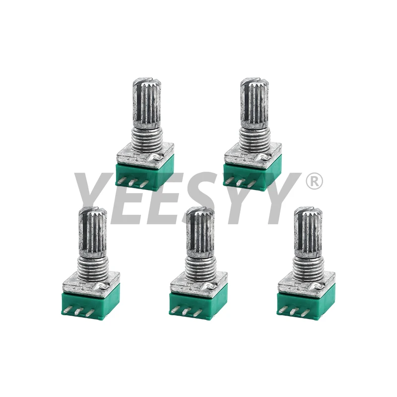 5Pcs Potentiometers B1K 5K 10K 20K 50K 100K 500K Industrial Switches RK097 RK097N 3Pin Switch Audio Shaft 15mm Amplifier Sealing