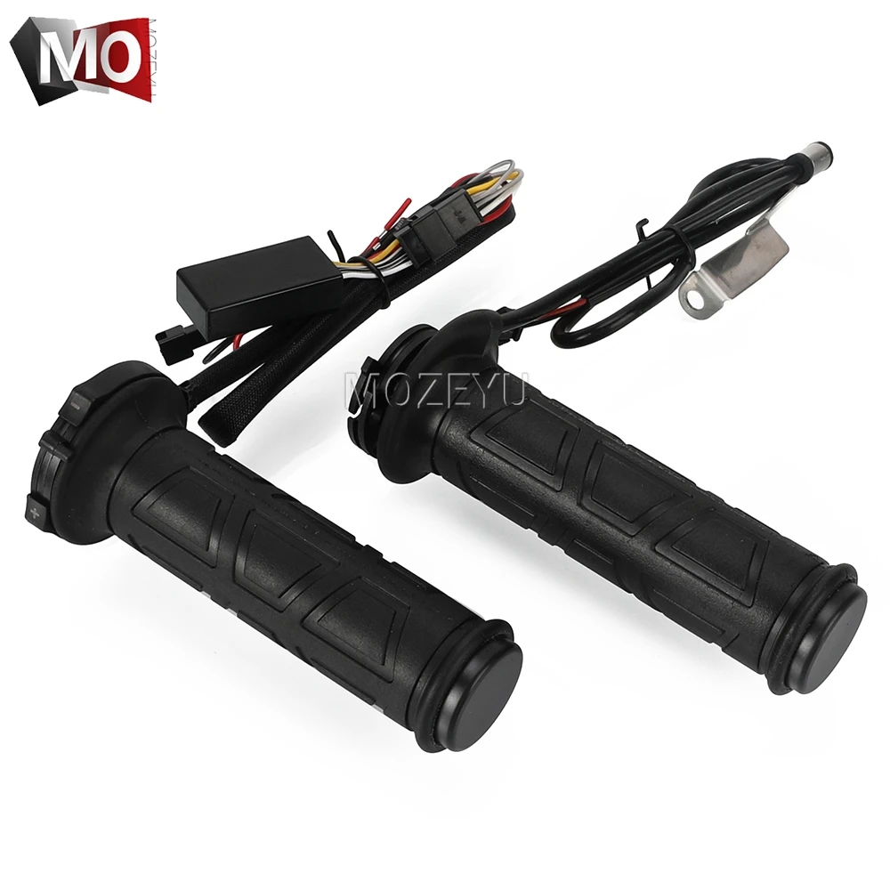 12v 7/8 "22mm motocross apertos de mão quentes aquecidos para suzuki gsx 1100 1250 1300 1400 650 gsxs gsxr 125 150 250 400 600 750 1000 1100