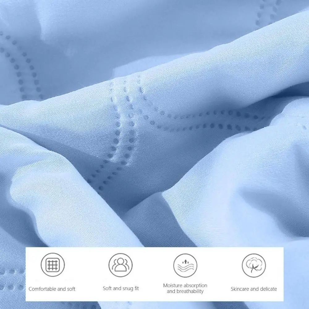 New Double Sided Cooling Blanket Skin-Friendly Breathable Conditioning Quilt Solid Color Spring Summer Cooler Quilt