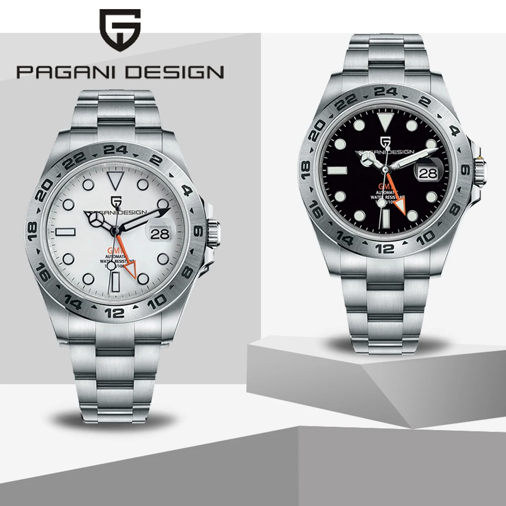 

PAGANI DESIGNGMT Automatic Mechanical Wristwatch 42mm Sapphire Waterproof Stainless Steel Pilot Classic Luxuy Watch for men 1682