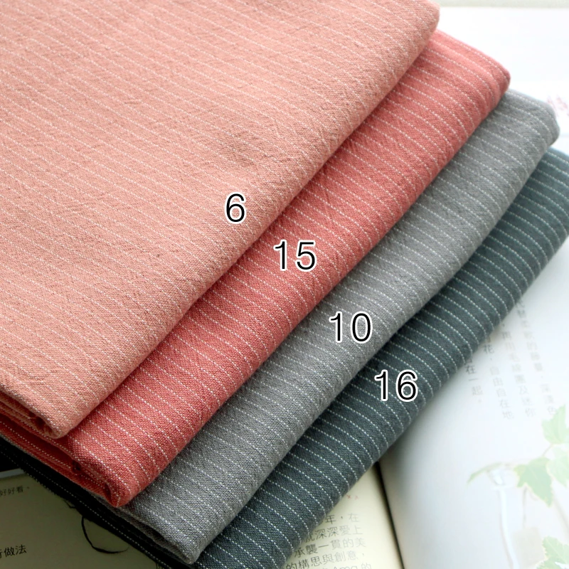 50*140cm DIY Japan Little Cloth Group Yarn-dyed fabric,for Sewing Handmade Patchwork Quilting , Stripe Dot Random D30