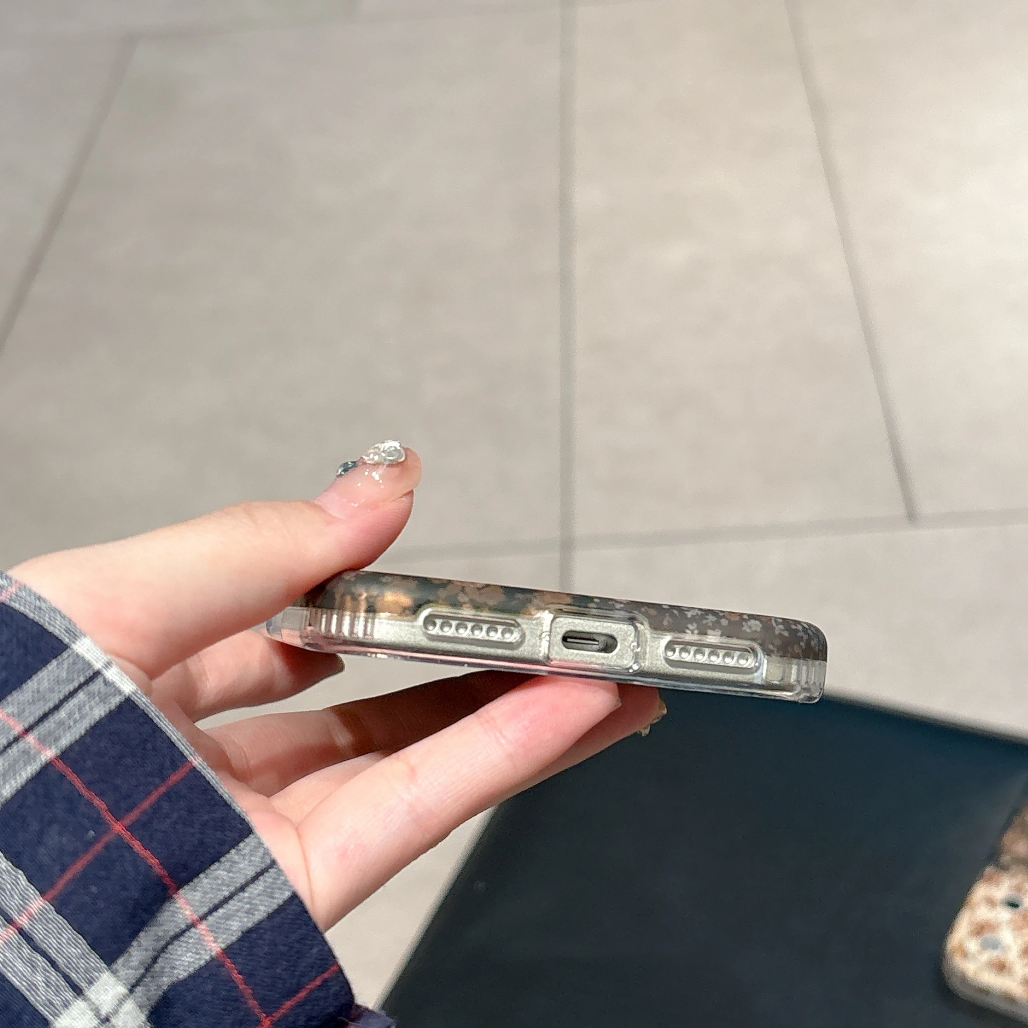 الكورية INS ماتي الأزهار يطبع المرقعة خمر قضية الهاتف آيفون 17 16 15 14 13 برو ماكس غطاء الهاتف الخلفي كابا