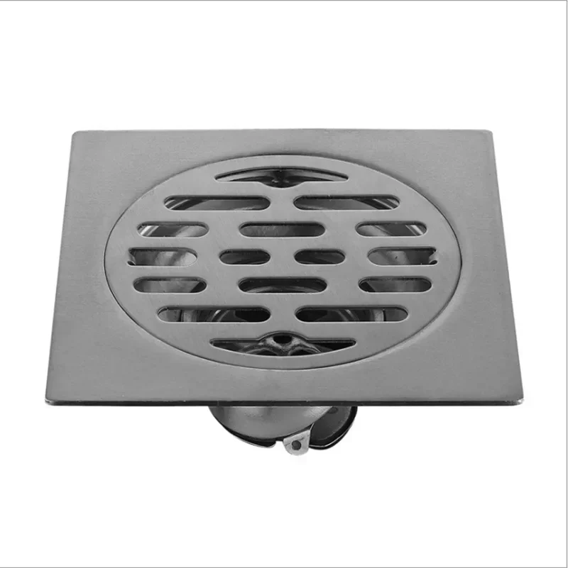 304 Stainless Steel Square Floor Drain Thickened Anti-Odor Anti-Insect Shower Drain Grate for Bathroom Laundry Waste Drain