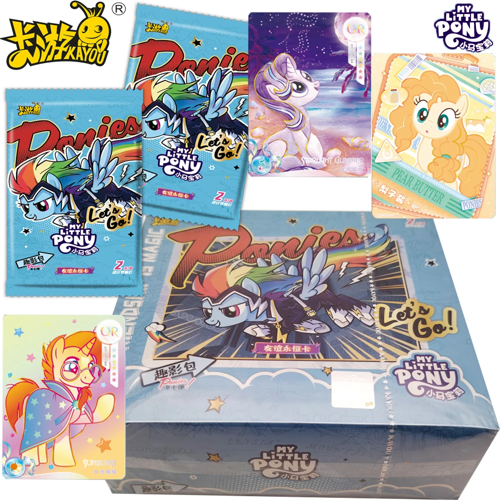 

New Kayou Official My Little Pony Collectible Card Fantasy Magic Adventure Anime Cute Princess Exquisite Cards Birthday Gifts