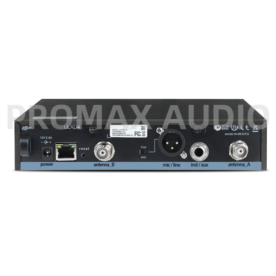 ULXD4-KSM8-Silvery-Fullset 500/600MHz Profeesional Wireless Microphone System Long Distance UHF Stage Performances Party