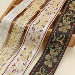 1 Yards Woven Jacquard Webbing Ethnic Ribbons Vintage Style Garment Accessories