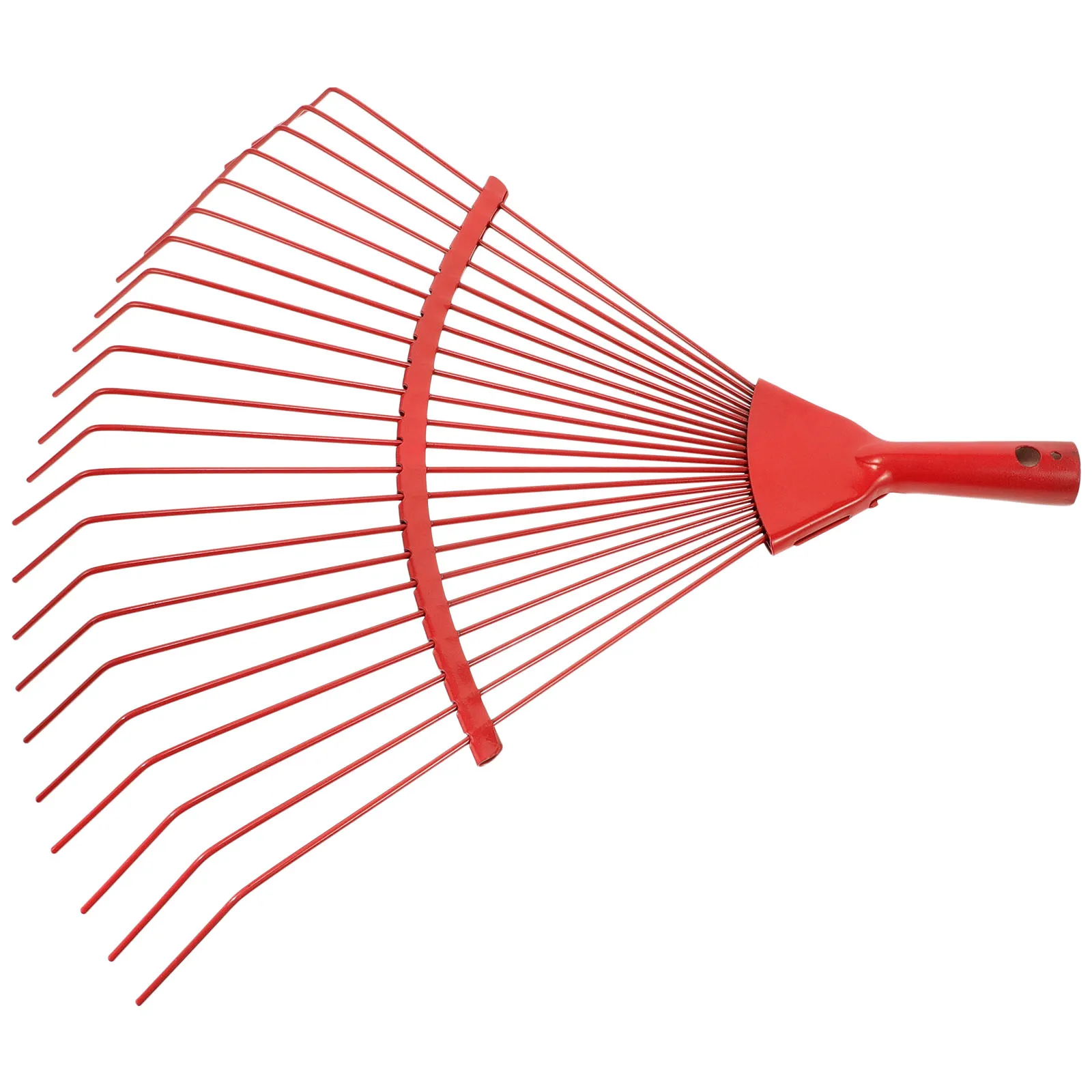 

22-tooth Rake Wooden Handle Mixing Soil Heavy Duty Garden Steel Sturdy Leaf for Gardening Loosening