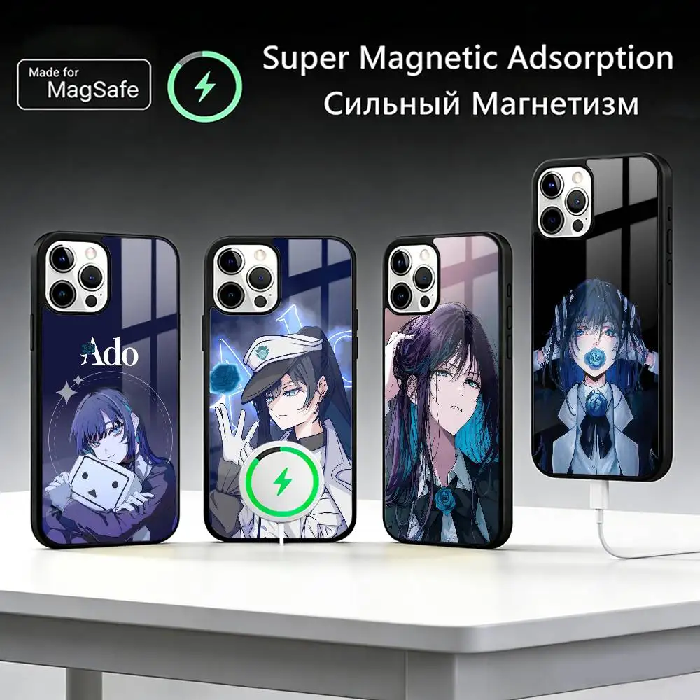 Cute I Love A-Ado Phone Case For IPhone17 16 15 14 13 12 11 Plus Pro Max Plus Wireless Charger Cover Funda