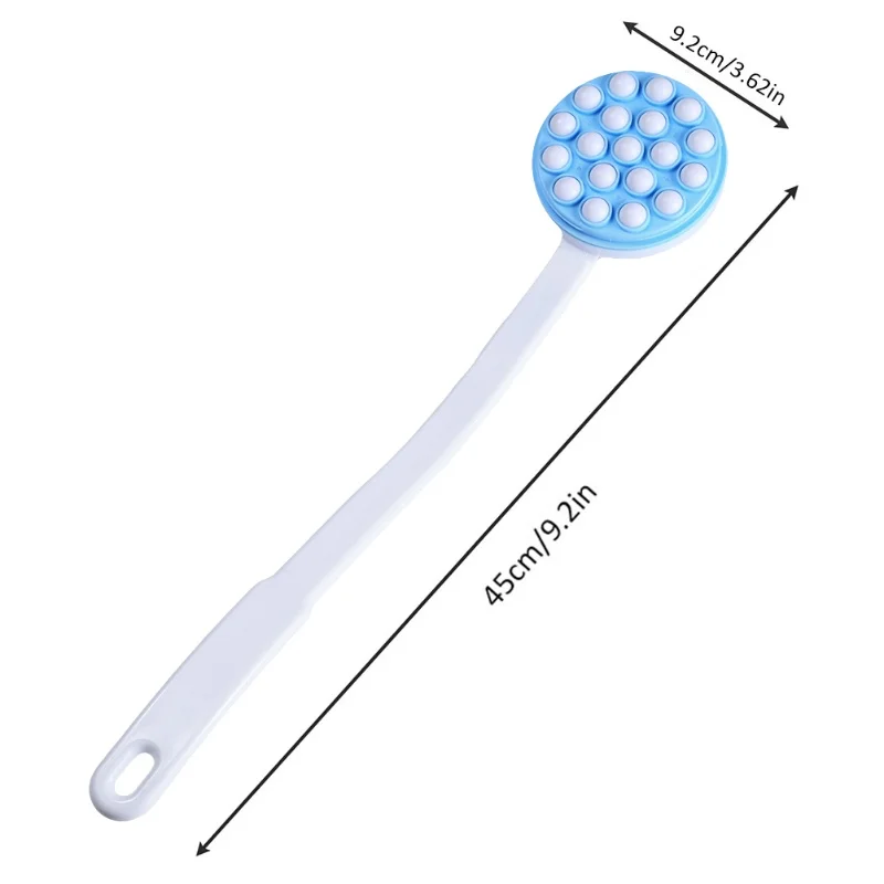 Massage Shower Cleaning Bath Brush Spa Massage Long Handled Bathroom Product Tool