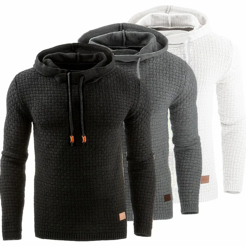 

Men's Fashion Pullover Sweatshirt Jacquard Hoodie Design O-neck Long Sleeve Top Casual Soft Clothing Streetwear Promo