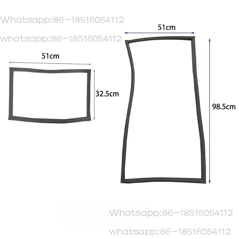 

Уплотнительная лента для дверей холодильника 51 × 32,5 см 51 × 98,5 см Подходит для магнита 209CR Резиновая прокладка из ПВХ Аксессуары для дверей холодильника