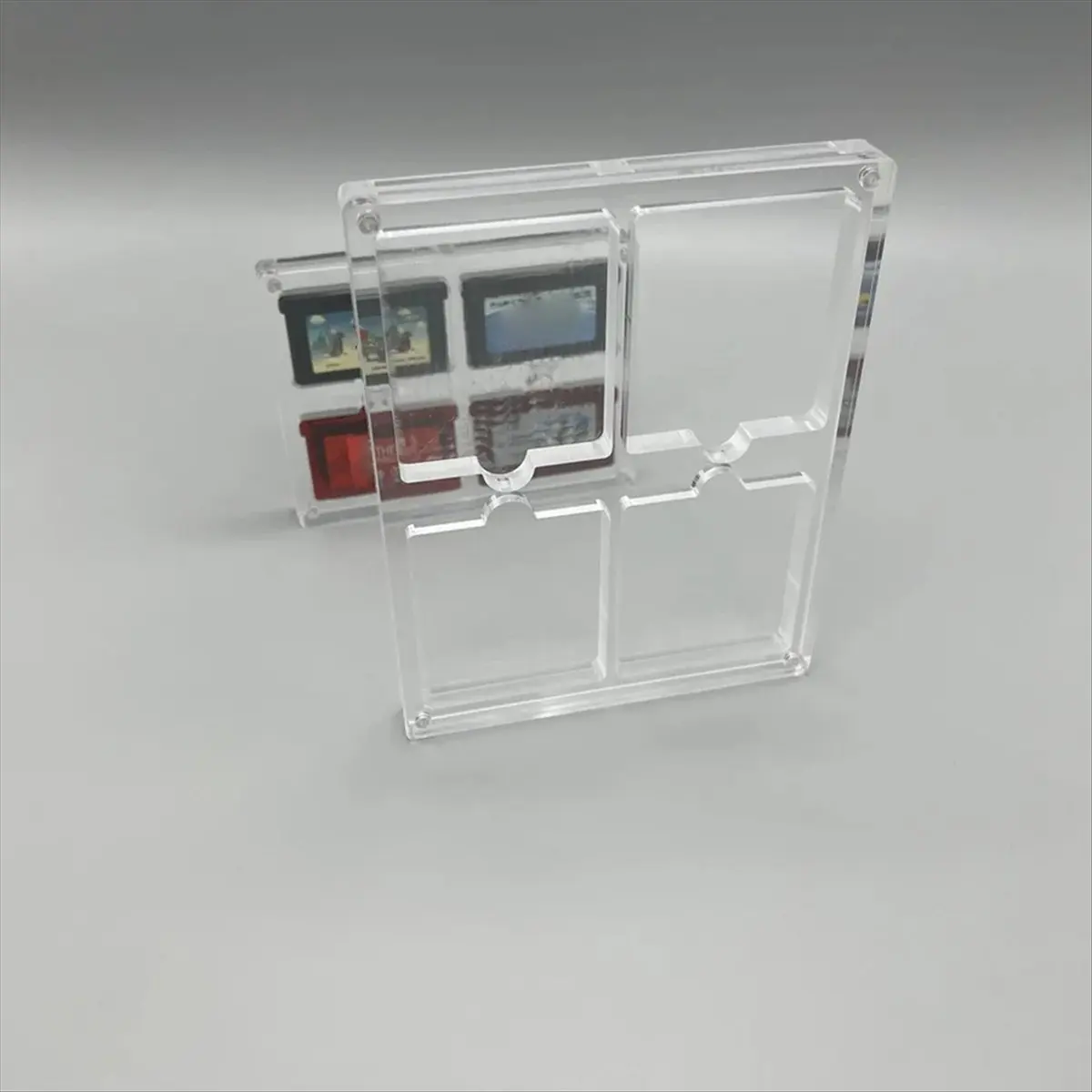 A40I High Transparency Acrylic Magnetic Suction Cover Games Storage Box Hard Shell Cartridge Case for GameBoy GB view 4