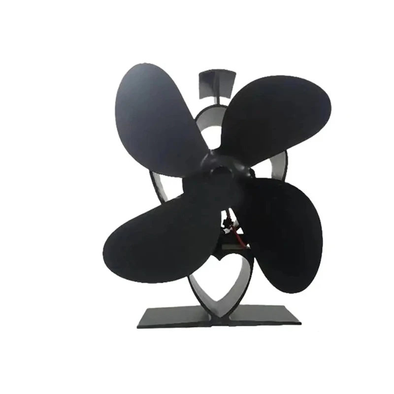 Heat Powered Fan Non Electric Heat Thermal Fan Fireplace Burning Stove Fan Warm Air Circulating Blower Quiet Thermal Fan