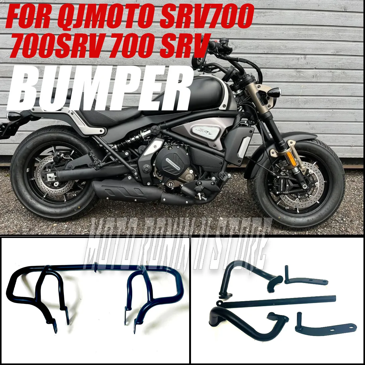 

For QJMOTO SRV700 700SRV 700 SRV Crash Bars Frame Protector Guard Motorcycle Engine Guar