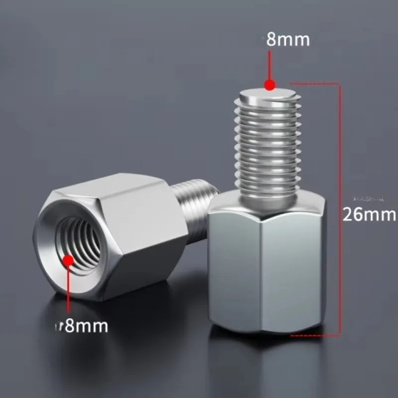 Горячий адаптер для зеркала мотоцикла, адаптер для правой и левой резьбы, болт для заднего зеркала мотоцикла, винт M10 M8, 8 мм, 10 мм, 2 шт. Горячий адаптер для зеркала мотоцикла, адаптер для правой и левой резьбы, болт для заднего зеркала мотоцикла, винт M10 M8, 8 мм, 10 мм, 2 шт.