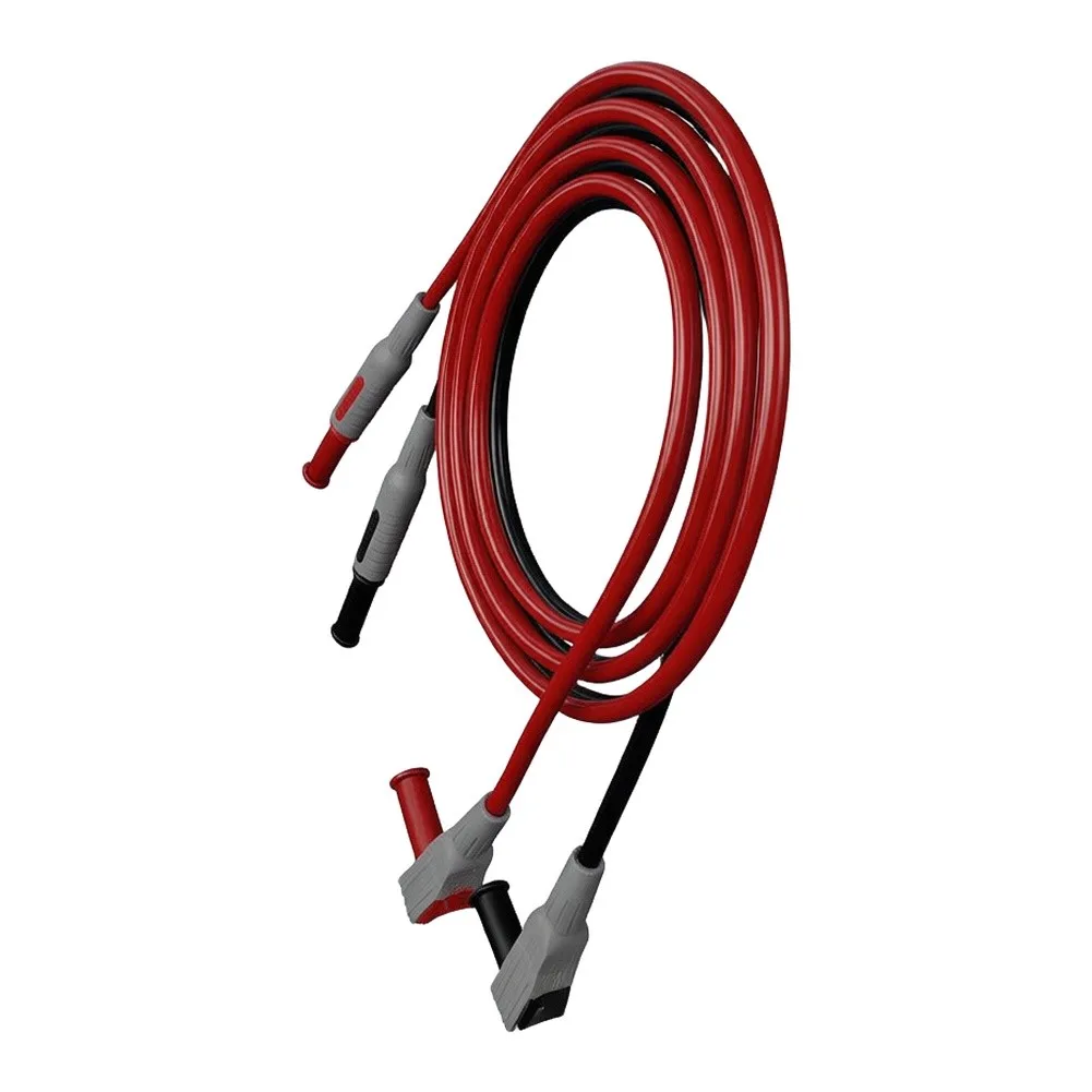For Multimeter Test with 90 Degree 4mm Banana Copper Conductors PVC Jacket CATIII 1000V Electrical Safety Rating