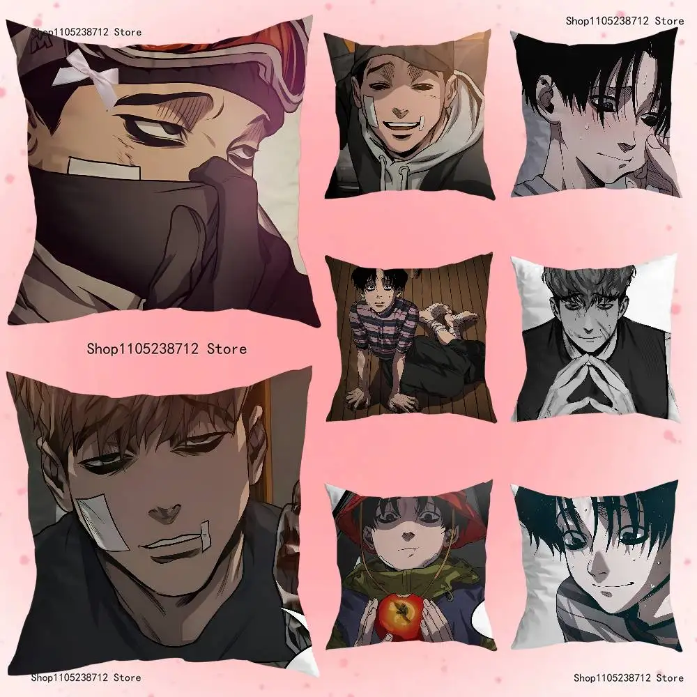 K-Killing S-Stalking Korean Manga Pillow Case Plush Fabric Soft Pillowcase Double Sided Print Sofa Cushion Cover Throw