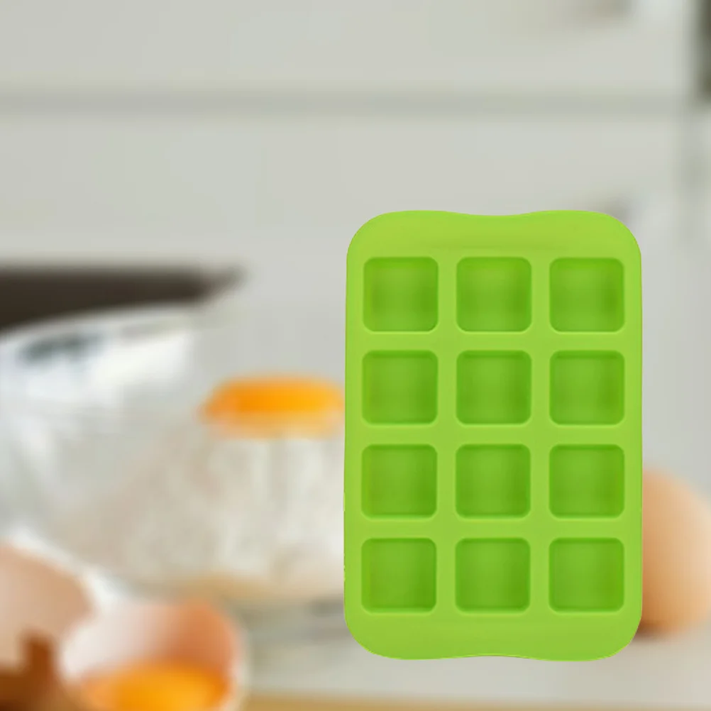 

12 Cavities Ice Cube Mold Silicone Food Grade Tray Chocolate Jelly Maker Kitchen Tool Ice Cube Trays Chocolate Mold