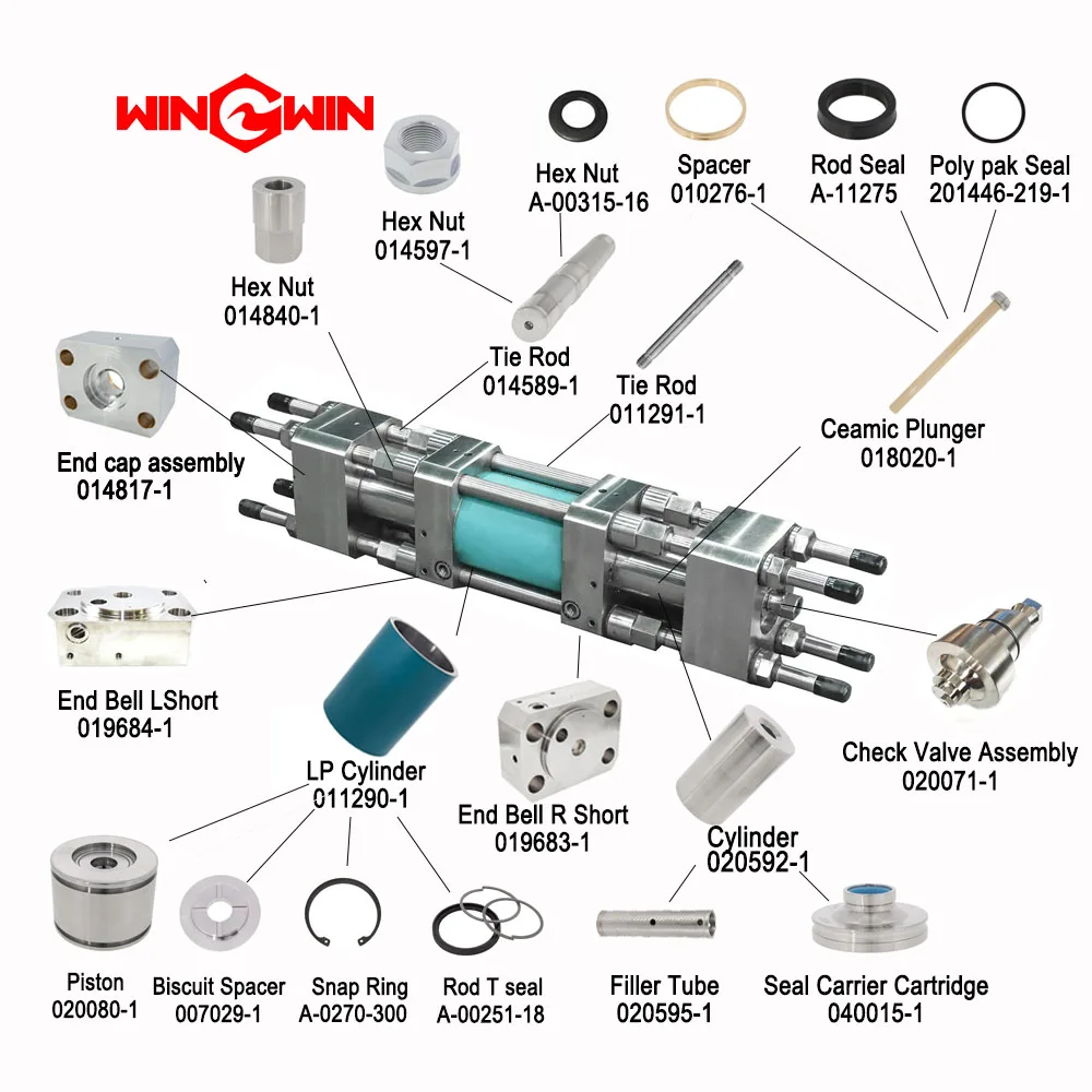 87K Waterjet Pump Intensifier Spare Parts INTENSIFIER END BELL ASSEMBLY RIGHT HAND 019683-1 Check Valve Assembly 020071-1